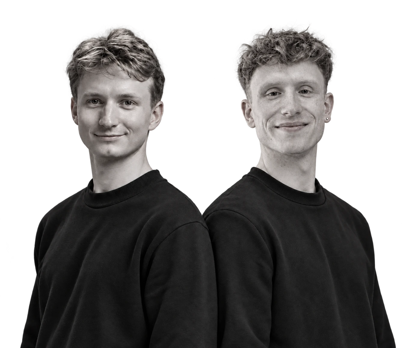 Felix Rauh (links) und Niels Schwarz (rechts), die Gründer von AI Briefing 24